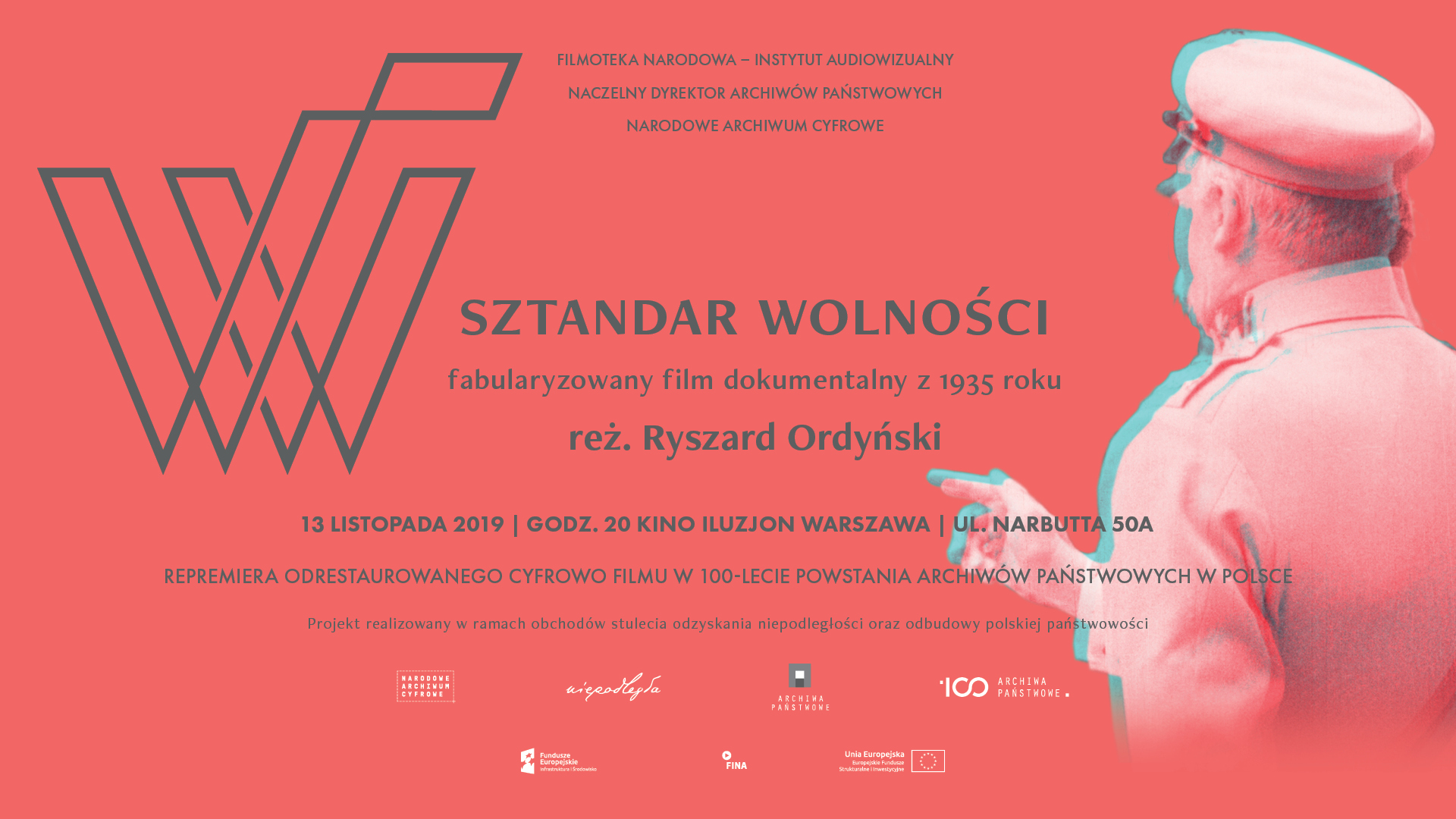 Sztandar wolności plakat
